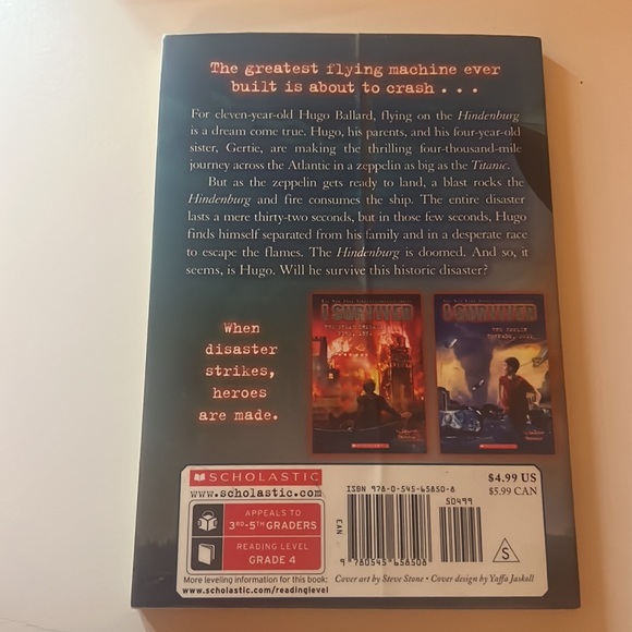 I Survive : The Hindenburg Disaster, 1937 By Lauren Tarshis - Picture 2 of 2